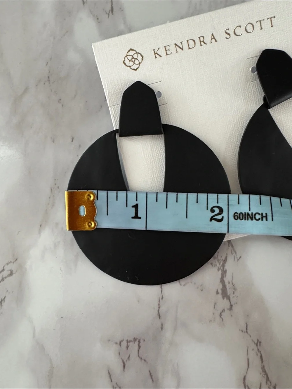 NWOT Kendra Scott Diane Large Disc Earrings - Picture 6 of 7